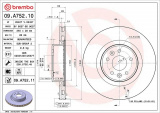 Brzdový kotouč BREMBO 09.A752.11 - RENAULT
