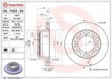 Brzdový kotouč BREMBO 09.7263.30 - NISSAN