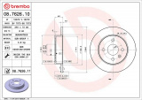 Brzdový kotouč BREMBO 08.7626.10 - OPEL