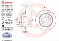 Brzdový kotouč BREMBO 08.9580.11