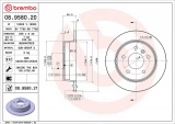 Brzdový kotouč BREMBO 08.9580.20