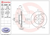 Brzdový kotouč BREMBO 09.5084.30