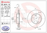 Brzdový kotouč BREMBO 09.9574.10 - HYUNDAI, KIA