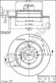 Brzdový kotouč BREMBO 08.4852.10 - NISSAN