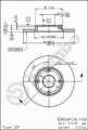 Brzdový kotouč BREMBO 08.5877.10 - DAIHATSU