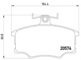 Sada brzdových destiček BREMBO P85010 - AUDI, VOLVO
