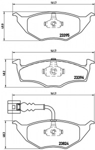 Sada brzdových destiček BREMBO P85063 - AUDI Sada brzdových destiček BREMBO P85063 - AUDI