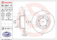 Brzdový kotouč BREMBO 08.5347.11