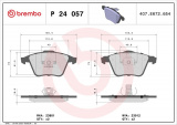Sada brzdových destiček BREMBO P24057 - VOLVO
