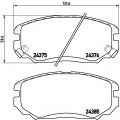 Sada brzdových destiček BREMBO P30038 - HYUNDAI
