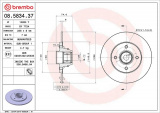 Brzdový kotouč BREMBO 08.5834.37