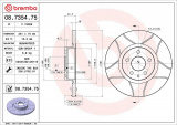Brzdový kotouč BREMBO MAX 08.7354.75 - ALFA ROMEO