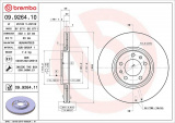 Brzdový kotouč BREMBO 09.9264.10 - CITROËN