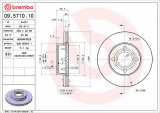 Brzdový kotouč BREMBO 09.5710.10 - AUDI
