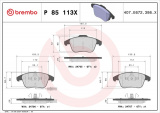 Sada brzdových destiček BREMBO P85113X - AUDI