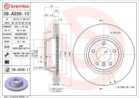 Brzdový kotouč BREMBO 09.A259.11
