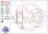 Brzdový kotouč BREMBO 08.7725.10 - MERCEDES-BENZ
