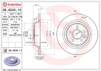 Brzdový kotouč BREMBO 08.A540.11