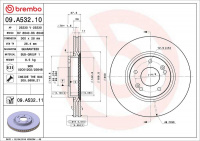 Brzdový kotouč BREMBO 09.A532.10