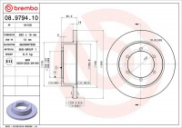Brzdový kotouč BREMBO 08.9794.10
