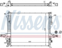 Chladič motoru NISSENS 65613A Chladič motoru NISSENS 65613A