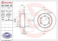 Brzdový kotouč BREMBO 08.9794.60