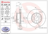 Brzdový kotouč BREMBO 09.A235.20