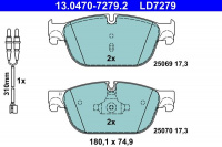 Sada brzdových destiček ATE 13.0470-7279 (AT LD7279)