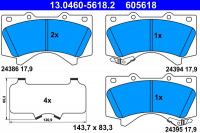 Sada brzdových destiček ATE 13.0460-5618 (AT 605618)