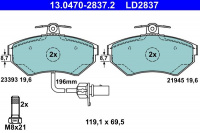 Sada brzdových destiček ATE Ceramic 13.0470-2837 (AT LD2837) - AUDI, SEAT, VW