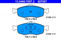 Sada brzdových destiček ATE 13.0460-7057 (AT 607057) - FORD Sada brzdových destiček ATE 13.0460-7057 (AT 607057) - FORD
