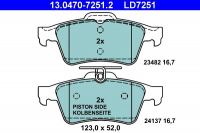 Sada brzdových destiček ATE Ceramic 13.0470-7251 (AT LD7251)