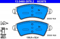 Sada brzdových destiček ATE 13.0460-3978 (AT 603978) - CITROËN, PEUGEOT Sada brzdových destiček ATE 13.0460-3978 (AT 603978) - CITROËN, PEUGEOT