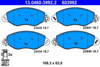 Sada brzdových destiček ATE 13.0460-3992 (AT 603992) - FORD