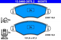 Sada brzdových destiček ATE 13.0460-3975 (AT 603975) - PEUGEOT Sada brzdových destiček ATE 13.0460-3975 (AT 603975) - PEUGEOT