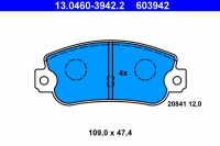 Sada brzdových destiček ATE 13.0460-3942 (AT 603942) - LANCIA