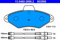 Sada brzdových destiček ATE 13.0460-3956 (AT 603956) - CITROËN Sada brzdových destiček ATE 13.0460-3956 (AT 603956) - CITROËN