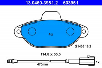 Sada brzdových destiček ATE 13.0460-3951 (AT 603951) - FIAT Sada brzdových destiček ATE 13.0460-3951 (AT 603951) - FIAT