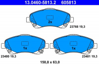 Sada brzdových destiček ATE 13.0460-5813 (AT 605813) - TOYOTA
