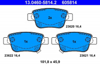 Sada brzdových destiček ATE 13.0460-5814 (AT 605814) - TOYOTA