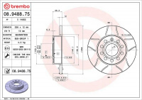 Brzdový kotouč BREMBO 08.9488.75