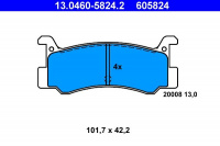 Sada brzdových destiček ATE 13.0460-5824 (AT 605824) - DAIHATSU, MAZDA