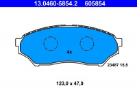 Sada brzdových destiček ATE 13.0460-5854 (AT 605854) - MITSUBISHI Sada brzdových destiček ATE 13.0460-5854 (AT 605854) - MITSUBISHI