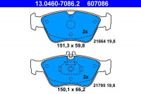 Sada brzdových destiček ATE 13.0460-7086 (AT 607086) - MERCEDES-BENZ Sada brzdových destiček ATE 13.0460-7086 (AT 607086) - MERCEDES-BENZ