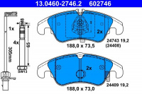 Sada brzdových destiček ATE 13.0460-2746 (AT 602746) - AUDI