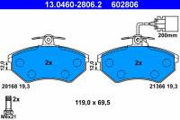 Sada brzdových destiček ATE 13.0460-2806 (AT 602806) - VW