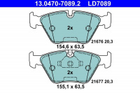 Sada brzdových destiček ATE Ceramic 13.0470-7089 (AT LD7089) - BMW Sada brzdových destiček ATE Ceramic 13.0470-7089 (AT LD7089) - BMW