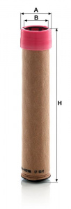 Vzduchový filtr MANN MF CF65/2 Vzduchový filtr MANN MF CF65/2