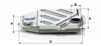 Hydraulický filtr MANN H2014 (MF H2014) - MERCEDES-BENZ, PORSCHE