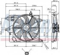 Ventilátor chladiče NISSENS 85252